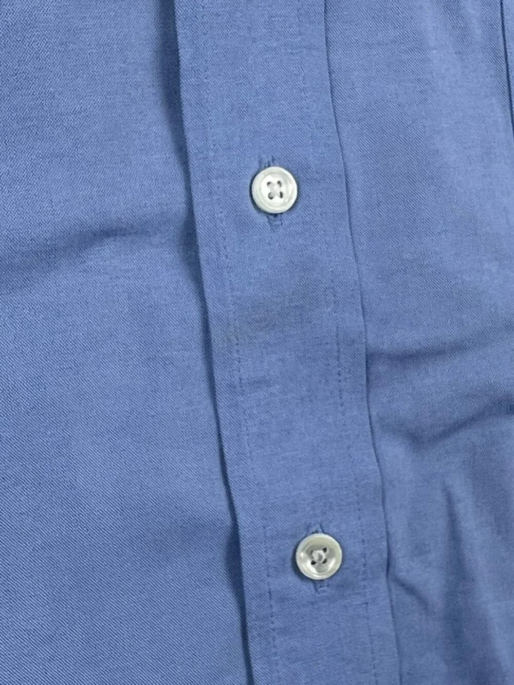 VTG Levis Men’s Button Up Long Sleeve Dress Shirt Blue Size 18.5 35 Big Mexico